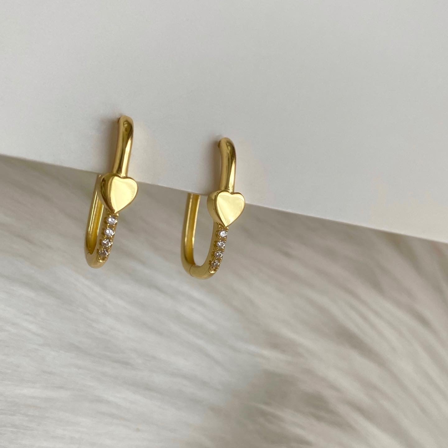 Hoops Cuadrados de Corazon