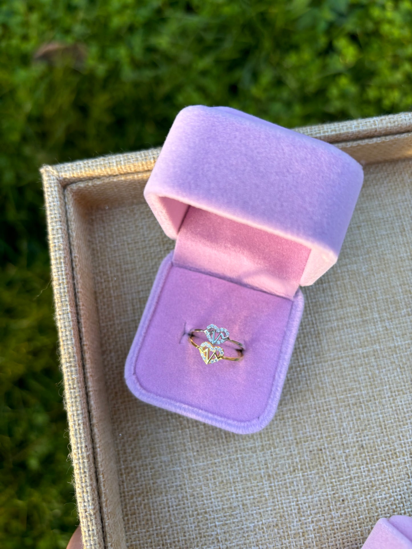 Anillos de Promesa Heartbeat