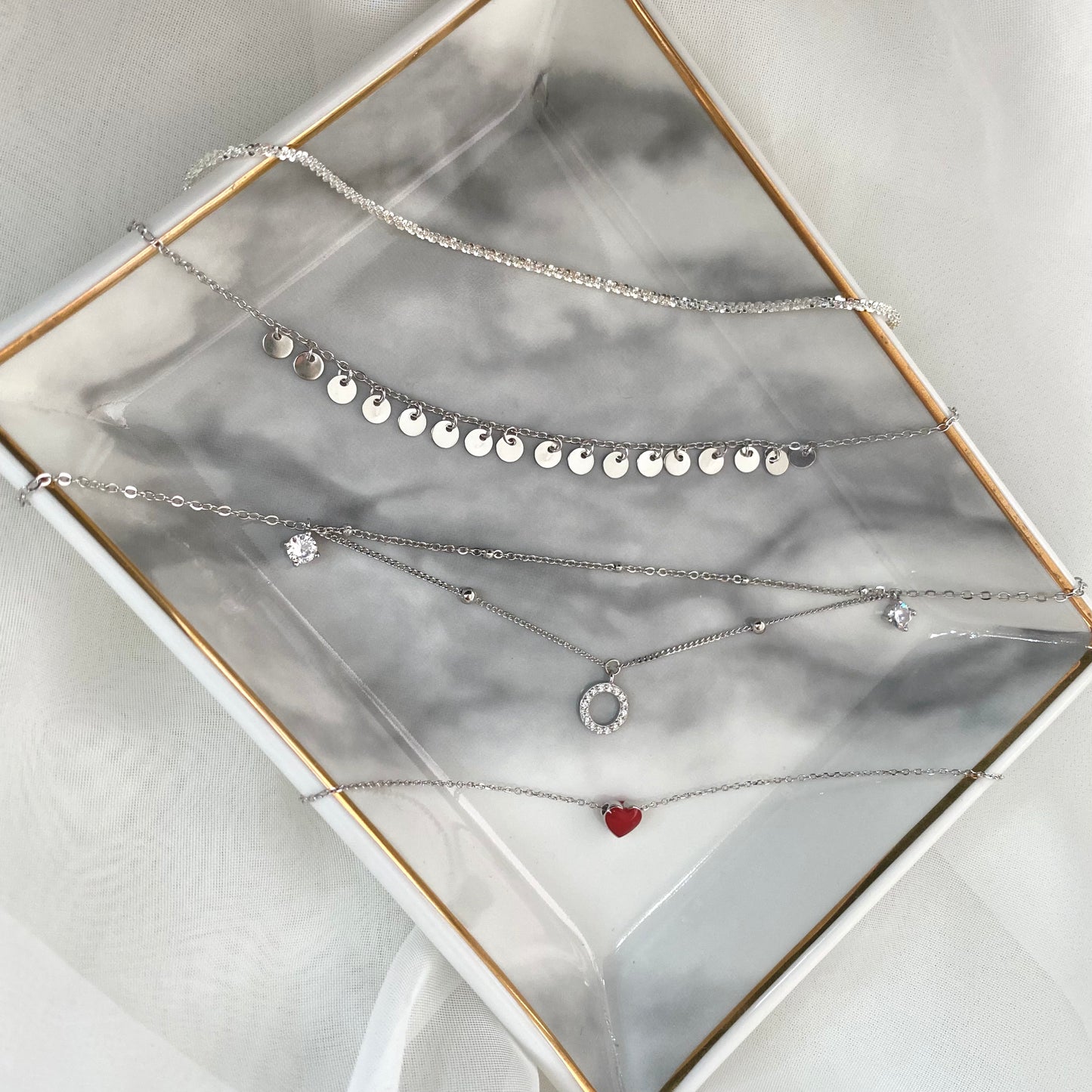 Tobillera Corazon Rojo