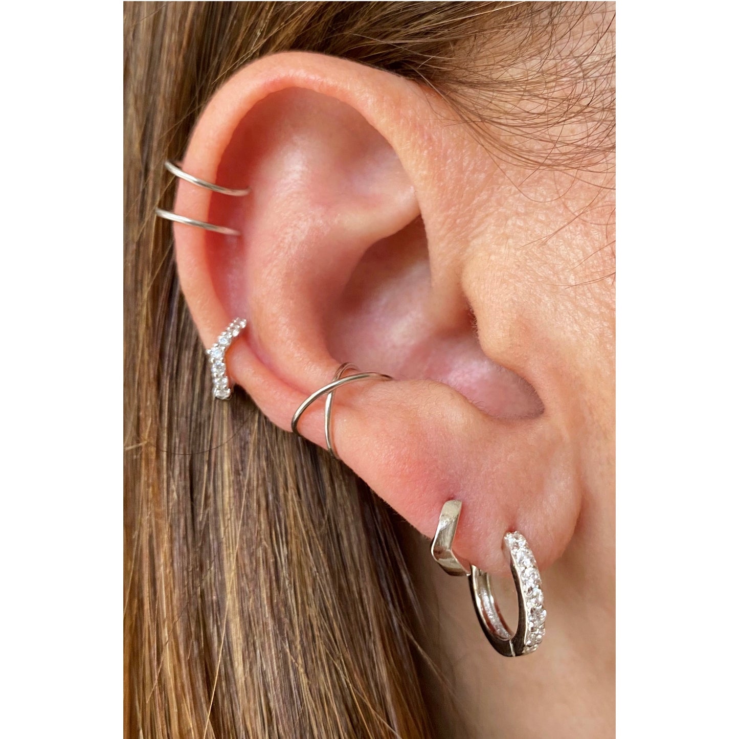 Ear Cuff Doble y Cruzado