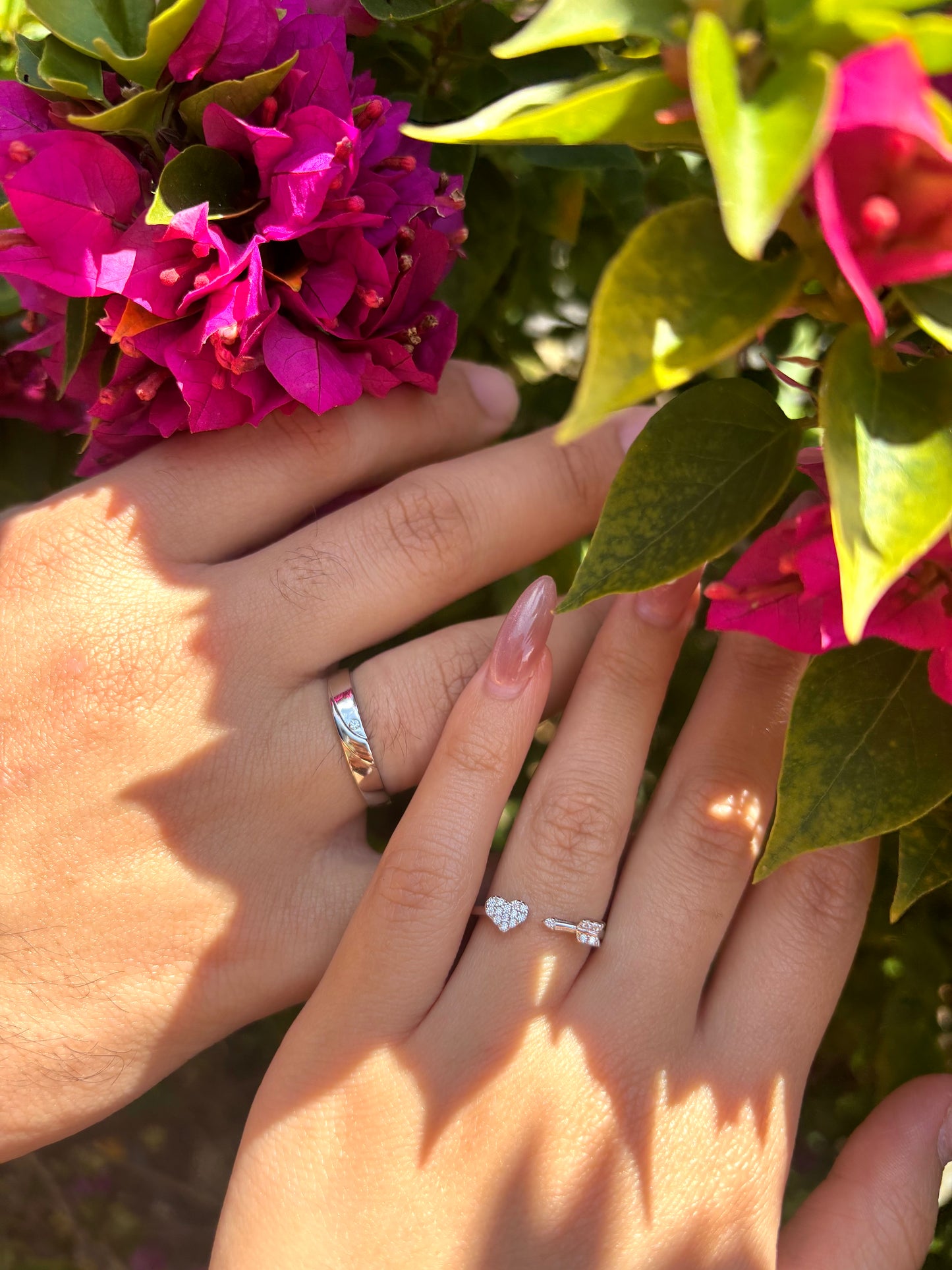 Anillos de Promesa Corazon Flechado