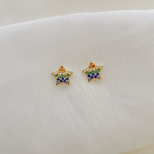 Studs Estrellas de Colores