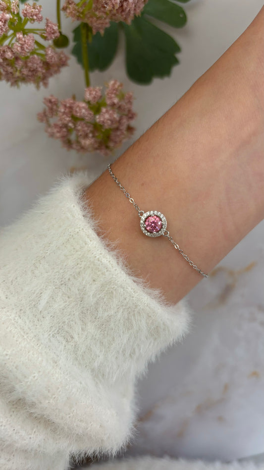 Pulsera Pink Moissanita