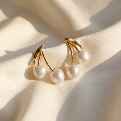 Aretes Perla Cherry