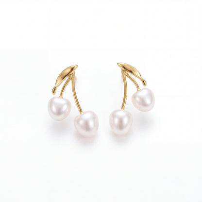 Aretes Perla Cherry