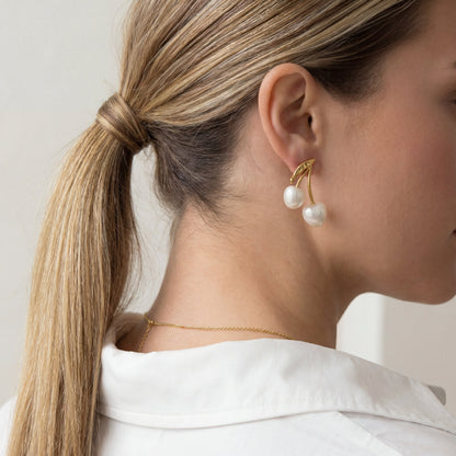 Aretes Perla Cherry