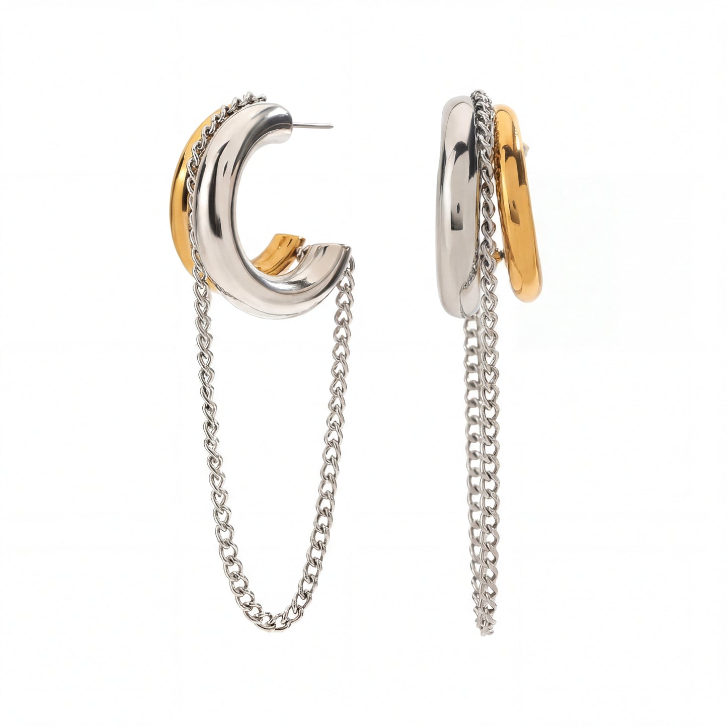 Aretes Valerie con Cadena